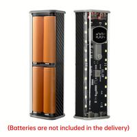 Kit DIY Boîtier de Batterie 21700 à 4 Emplacements Transparent Mecha avec Charge Rapide Type C pour Power Bank