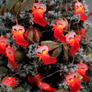 Perlengkapan dekorasi Natal LED, set hadiah lampu pohon, Ornamen Natal warna-warni 2023 - Product Image 4