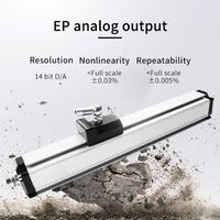 Sensor Perpindahan Linier Magnetostriktif TEC EP Output Analog Presisi Tinggi Keandalan Tinggi Pengukuran Perlindungan IP65