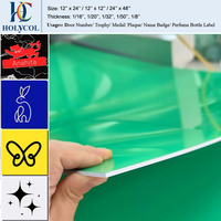 Plaque en plastique ABS double couleur vert/mat/blanc pour gravure laser, 12''x24''x1/16'' (1,6 mm, 1,3 mm, 0,8 mm, 3 mm), 300x600 mm (1'x2')