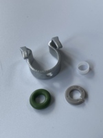 Kit de reparación de inyector de combustible diésel con espaciador, sellos de junta tórica, Clip de retención de aire para nuevos sistemas de inyector 31375050 para VOLVO FORD