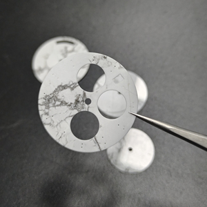 2025 mới chất lượng cao màu trắng màu ngọc lam đá quay số cho nh35 phong trào howlite quay số hỗ trợ cho tùy chỉnh kích cỡ khác nhau - Product Image 6