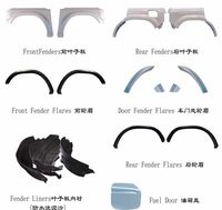 Extensions de passage de roue larges pour Ford Bronco. Accessoires de modification tout-terrain. Garde-boue élargis en fibre de verre.