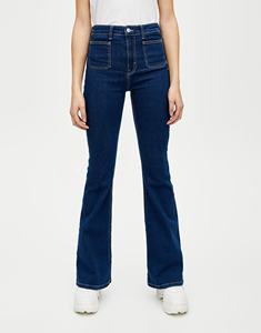 Vaqueros con bolsillos de parche de bajo precio de las mujeres, <span class=keywords><strong>pantalones</strong></span> de denim - Product Image 2