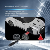 Voiture RC électrique télécommandée à 4 canaux à l'échelle 1/20 avec câble USB, voiture de sport à dérive, vitesse maximale de 20 km/h
