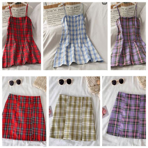 彩色各种TR色织方格西装格子面料100% 涤纶格子面料家庭学校项目 - Product Image 2