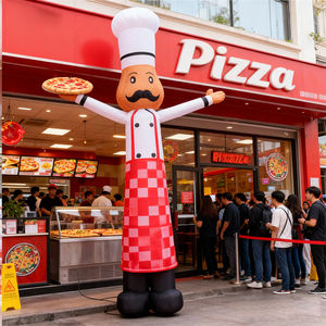 <span class=keywords><strong>Muñeca</strong></span> de publicidad <span class=keywords><strong>pequeña</strong></span> inflable eléctrica de nailon impermeable, modelo inflable de bailarina de aire, hombre ondulado inflable - Product Image 3