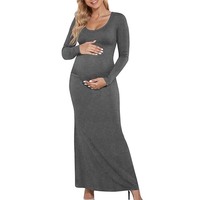 Nouvelles robes de maternité pour femmes enceintes, 61% polyester, 33% viscose