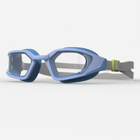 Lunettes de natation junior en silicone souple étanches avec double sangle et pont nasal remplaçable