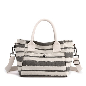 High Quality Ladies Fashion <b>Canvas</b> Tote Crossbody Bag Women Shoulder Bag for Work Beach Lunch Travel Shopping <b>Shopper</b> Handbags - Product Image 1