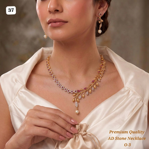 Luxury Brass Rhodium Plated Zircon Bridal Choker <b>Necklace</b> and <b>Pearl</b> Earring <b>Set</b> for Wedding Gift - Product Image 3
