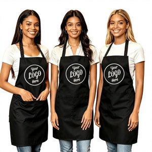 3Pcs Custom Personalized 100% Cotton Jersey Short Sleeve Unisex Chef Apron Set Snap Closure Digital Print Restaurant Bar Use - Product Image 1
