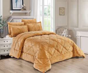 Bộ chăn ga gối đệm nhung pha lê mềm mại, chất liệu sợi mềm mại 300gsm, đạt chứng nhận Oeko-Tex, thích hợp cho mùa đông hoặc vùng Trung Đông - Product Image 4