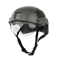 CASQUE FAST BJ AVEC VISIÈRE DE PROTECTION Version pour casque tactique CS Casque d'entraînement CS extérieur
