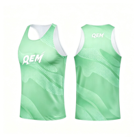 Camiseta Deportiva de Tirantes para Hombre, 100% Poliéster, Malla de 140 g/m², Sublimación, Secado Rápido, Transpirable, para Maratón, Venta al Por Mayor, Fabricante OEM
