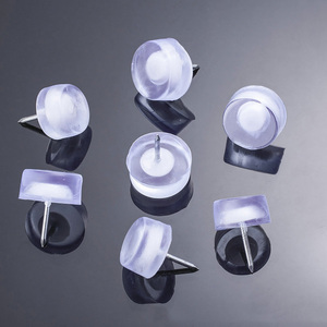 Protection de sol en PVC transparent avec patins antidérapants en caoutchouc à clouer pour pieds de meubles en <span class=keywords><strong>bois</strong></span> - Product Image 1