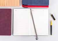 Carnet de notes imprimé sur mesure A5 couverture de logo personnalisé Journal couverture rigide carnet en cuir