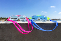 Lunettes de natation anti-buée SAEKO, nouveau design, avec sangle en silicone, protection UV, vente en gros pour enfants de 6 à 12 ans et adolescents