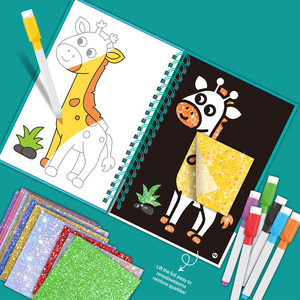 หนังสือระบายสีการ์ตูนสำหรับเด็ก ข้ามพรมแดน ของเล่นเสริมพัฒนาการสำหรับ<span class=keywords><strong>เด็ก</strong></span>เล็ก ฝึกวาด<span class=keywords><strong>ภาพ</strong></span>ระบายสี เสริมสร้างการเรียนรู้ อายุ 4-6 ปี - Product Image 1