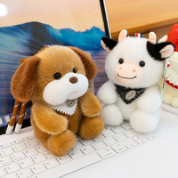 Personnalisable - Vente en gros usine de pendentifs porte-clés en peluche animaux de 4, 6, 7, 8, 9 pouces pour machine à griffes