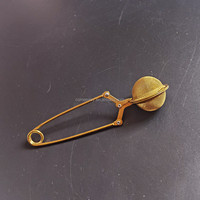 Infuseur à thé en forme de boule de 4 cm avec poignée, mini-filtre conique à clipser pour usage domestique