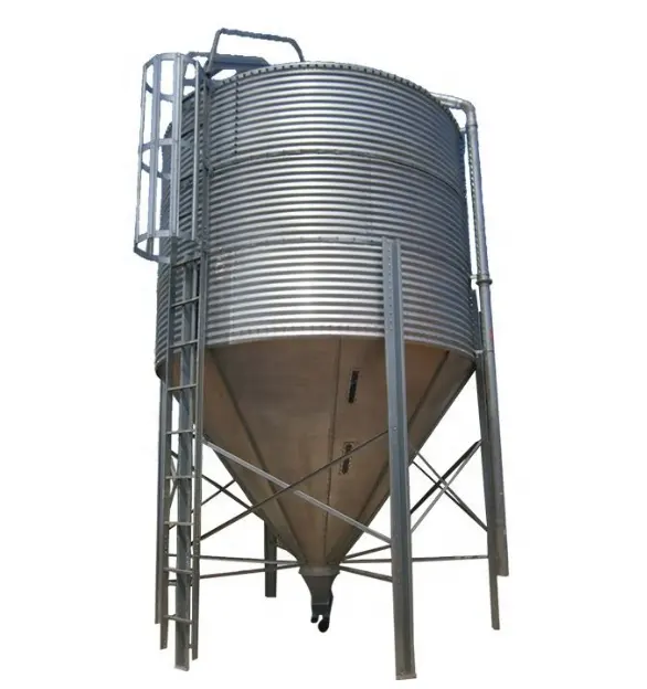 Farm Chicken Feeding Grain Storage Silo zu verkaufen