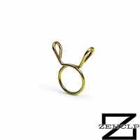 Collier de serrage à ressort simple jaune zingué OEM résistant à haute pression, tension constante, pour radiateur automobile et carburant