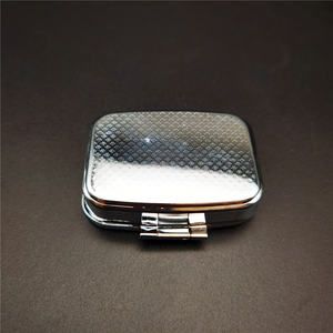 Groothandel Op Maat Goedkope Mini <span class=keywords><strong>2</strong></span>-Vaks Roestvrijstalen Pillendoos Medicijn Opbergdoosje - Product Image 4