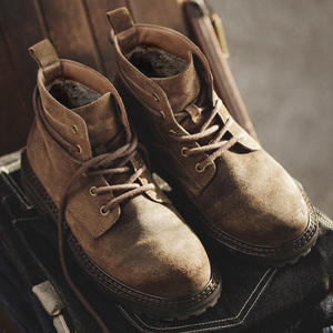 Giày 2025 Xu Hướng Bốt Maden Nam Bốt Cao Bồi Da Lộn Retro Làm Việc Màu Nâu Thường Ngày Ngoài Trời Da Đi Bộ Đường Dài Chelsea Bốt Mùa Đông RTS - Product Image 2