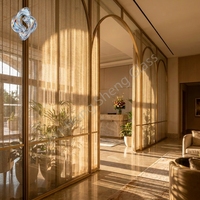 Cloison décorative en verre artistique câblé pour salle de bain, escalier, salle à manger, salon, hôtel, villa, bureau – Personnalisation sur mesure