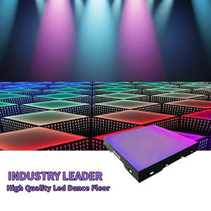 Elegante y Moderna Pista de Baile LED Interactiva Transparente 3x3 Sin Fondo, para Salón de Dubái, Cuadrada, E27, IP68, RGB, DMX512 - Product Image 1
