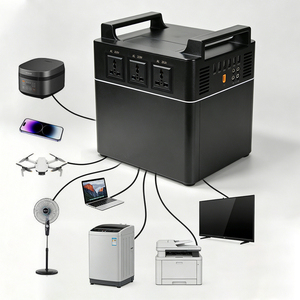 Batterie externe portable LiFePO4 de qualité usine chinoise avec panneau solaire, onduleur à onde sinusoïdale pure et démarreur de secours pour le camping - Product Image 6