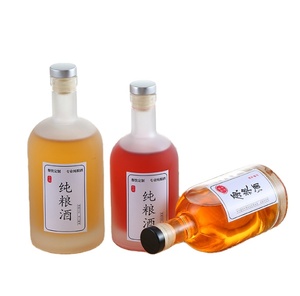 Chất Liệu Thủy Tinh Trắng Cao <span class=keywords><strong>200ML</strong></span> 375ML 500ML Chai Rượu Vodka 750ML Có Nắp Hoặc Nút Chặn - Product Image 2