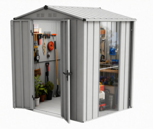 Nouveau design d'<span class=keywords><strong>abri</strong></span> de <span class=keywords><strong>jardin</strong></span> préfabriqué en métal avec fenêtre latérale transparente - Product Image 6