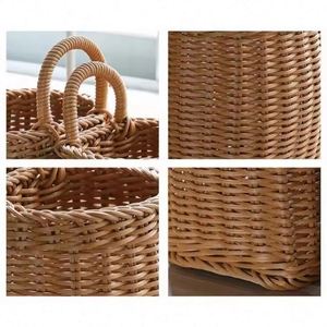 Cesta Plegable Ecológica Hecha a Mano Personalizada para Recuerdos de Boda, Cesta de Almacenamiento de Flores para Fiestas, Cesta Delantera para Bicicleta, Decoración del Hogar, Venta al por Mayor - Product Image 2