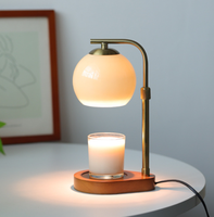 Fabricant d'emballages pour lampes d'aromathérapie en métal, Source Atmosphere Lamp, lampe chauffe-bougie LED à intensité variable de style américain avec base en métal