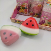 Jouet Squishy Pastèque à Remontée Lente en TPR, Balle Anti-Stress à Presser, Jouet Sensoriel pour Soulager l'Anxiété, Cadeau pour Enfants et Adultes, Vente en Gros