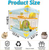 Multifunktion aler tragbarer nachhaltiger Hamster käfig mit Unterhaltung Transparentes Innovations design Acryl karton verpackung Solid