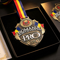 Médailles de sport personnalisées 3D en alliage de zinc pour marathon, plaquées or/argent/bronze, avec ruban durable, idéales pour les salons professionnels et les cadeaux promotionnels.