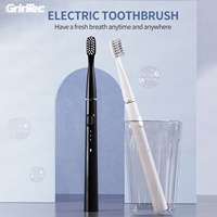 Brosse à dents électrique rechargeable avec étui de voyage élégant Brosse à dents électrique sonique étanche à faible bruit conçue pour les adultes