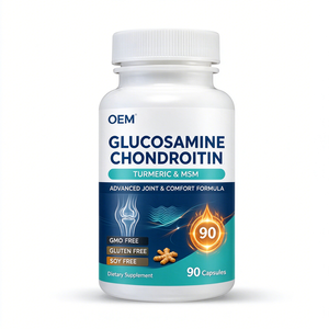 Cápsulas de Glucosamina y Condroitina OEM ODM, 90 Unidades, 1500mg con Cúrcuma y MSM, Apoyo para la Movilidad Articular - Product Image 1