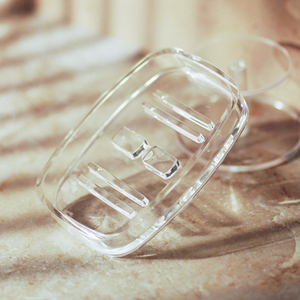 Pratica e Moderna Scatola per Sapone a Forma di Botte di Vino, Resistente e Impermeabile, Effetto Ondulato, Ultra Trasparente, Lucentezza Cristallina in Acrilico per Hotel - Product Image 2