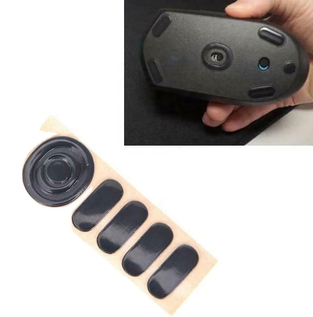 2 Sets Mouse Skates Feet Compatible with Logitech G304/G305 Gaming Mouse Rounded Curved Edges Mouse Feet