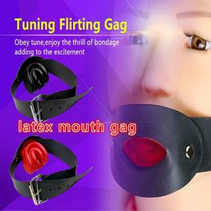 Gratis Aangepaste Doos-<span class=keywords><strong>Latex</strong></span> Open Mond Gag Bal Bdsm Bondage Harnas Fetish Plug Seksspeeltje Voor Vrouwelijke Winkeluitrusting - Product Image 2