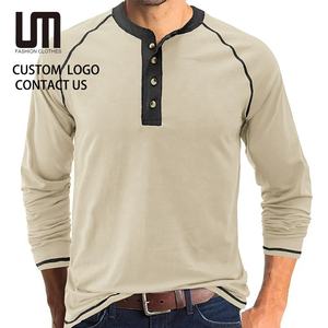 Liquidation ventes hommes grande taille <span class=keywords><strong>chemise</strong></span> décontractée à manches longues col en V boutonné t-shirt haut confort coupe mode travail coupe décontractée - Product Image 1