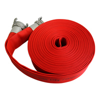 Tuyau d'incendie 15 bars 70 mm durable, flexible, recyclable, avec doublure en caoutchouc, double gaine, simple gaine, avec raccord Guillemin