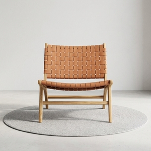 Sillón de Salón <span class=keywords><strong>Girona</strong></span> Masaya con Diseño Tradicional y Correa de Cuero, Estilo Tejido, para Uso <span class=keywords><strong>en</strong></span> Hospitales o Escuelas - Product Image 1