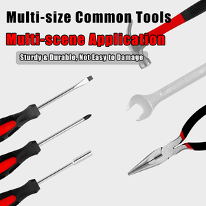 Kit <span class=keywords><strong>d</strong></span>'outils multifonctionnels pour la maison, tournevis, clé <span class=keywords><strong>à</strong></span> douille, ensemble de clés <span class=keywords><strong>à</strong></span> cliquet avec étui de rangement rigide pour les réparations domestiques quotidiennes - Product Image 3