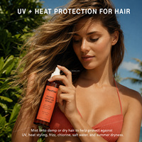 Spray protecteur thermique pour cheveux à la goyave, à l'avocat et à l'aloe vera, marque privée, pour démêler et contrôler les frisottis