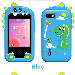 Kinder-Smartphone Weihnachts- und Geburtstagsgeschenke Spielzeugtelefon mit Dual-Kamera Musikplayer Puzzle-Spielen Touchscreen-Telefon Kamera - Product Image 1